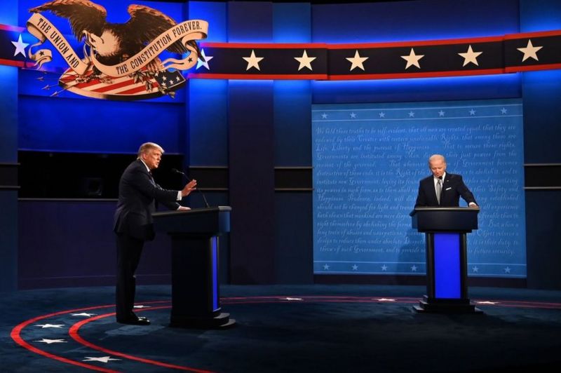 Debate presidencial  2020 USA, Donald Trump vs Joe Biden