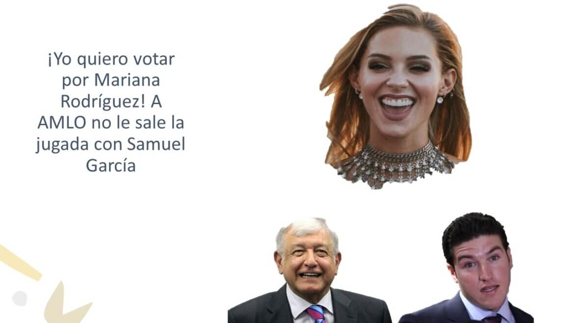 ¡Yo quiero votar por Mariana Rodríguez! A AMLO no le sale la jugada con Samuel García